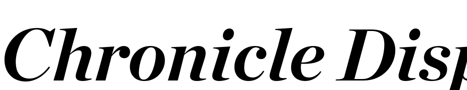 Chronicle Display Bold Italic Yazı tipi ücretsiz indir